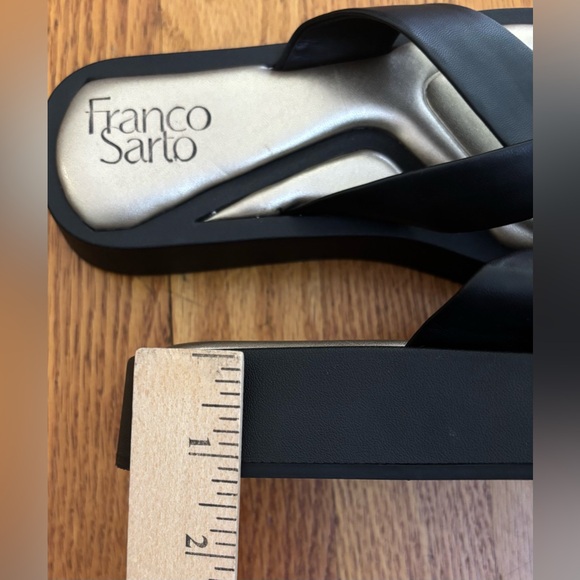 Franco Sarto Janey Platform Sandals Women’s 7M Black Slip On Shoes Casualwear - Picture 6 of 7